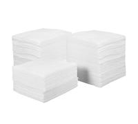 Veemoon 400pcs Single Use Fabric Makeup Removal Pads Good Abrasion Resistance for Skin Cleansing and Makeup Removal White Non-woven Face Cloths