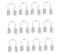 Veemoon 400pcs U Shaped Jewelry Wire Protectors for DIY Crafting Durable Thread Guards for Necklace and Bracelet Making Reliable Wire Guard to Prevent Wear and Secure Components
