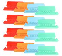 Veemoon 40pcs Assorted Color Plastic Index File Folder Tabs for Hanging Files and Document Organizers, Easy to Use and Portable Storage Labels Suitable for Office, Hotel, and Archives