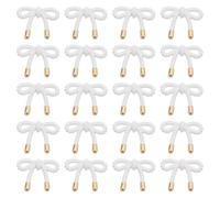 Veemoon 40pcs Bow Shaped Metal Buttons for Knitwear Cardigan Coat | Bowknot Buttons, Classic Metal, Sweater Replacement, Decorative Garment Fasteners, Easy to Sew, Stylish Clothing Accent