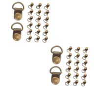 Veemoon 40pcs Buckles for Boots Boot Hooks Rivets Outdoor Hiking and Climbing Accessories for Projects and Shoe Repair Antique Finish