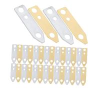 Veemoon 40pcs Copper Zinc Electrode Strips for Fruit Battery Projects DIY Science Kit for Learning Electricity Energy Production Schools Homes Labs Practical Materials