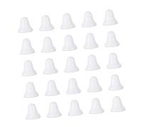 Veemoon 40pcs DIY Bell Shape Hanging Pendants 6.3cm Christmas Tree Foam Bells Unfinished Xmas Tree Decor DIY Craft Materials for Holiday and Party Decoration