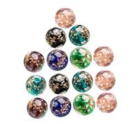 Veemoon 40pcs Glow in The Dark Round Glass Beads for Hair Braids, Easy to Use Mixed Glass Spacer Beads for DIY Jewelry Making and Stylish Bracelets Random Color