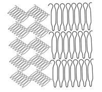 Veemoon 40pcs Hair Finishing Fixer Comb Invisible Hairpin Styling Fixer Comb Hair Bangs Clips Bun Clip Metal Wire Twist for Women Girls Updo Tools