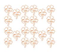 Veemoon 40pcs Mini Clover Shaped Metal Paper Clips Cute and Portable Stationary Clips for Office and Planner Use for Organising and Decorating Documents