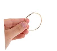 Veemoon 40pcs Round Geometric Hoop Earrings Smooth Flat Half Circle Dangle Earrings for Women Statement Boho Style Jewelry for Parties Casual Wear Gold Silver