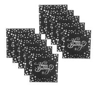 Veemoon 40pcs Silver Foil Paper Napkins for Birthday Parties Elegant Disposable Serviettes Soft and Absorbent Tableware for Cocktail and Dinner Events Versatile