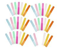 Veemoon 40pcs Travel Toothbrush Storage Box Set Toothbrush Cases Portable Dustproof Toothpaste Holder Cups Concise Organizer for Family and Business Trip