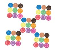 Veemoon 45pcs Fraction Circles Math Manipulatives EVA Smooth Educational Tools for Montessori Fraction Tiles Enhancing Independent Learning and Elementary Math Teaching Supplies