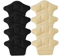 Veemoon 4pairs Slip Foot Patches Comfortable Heel Pads Self-Adhesive Heel Liners for Sports Shoes Wear-Resistant for Daily Use and Outdoor Activities