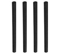 Veemoon 4pcs 6mm Graphite Electrochemical Rods for Laboratory Experiments, Carbon Electrodes for Electrochemistry Studies and Crucible Stirring, Heavy-duty Graphite Rods for Scientific