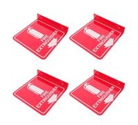 Veemoon 4pcs 6x6 Inch Fire Extinguisher Signs down Arrow, Double-sided Acrylic Safety Signage Kit Including Screws for Wall Mounting in Homes, Offices, and Businesses