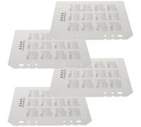 Veemoon 4pcs A5 Plastic Notebook Dividers with 6 Holes, Smooth Edges and Waterproof, Creative Design Binder Separators for Professional and Daily Planner Binder Use