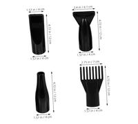 Veemoon 4pcs Abs Hair Dryer Attachments with Comb Nozzle and Diffuser for Pet Grooming Lightweight Hair Dryer Accessory Suitable for Home and Salon Use