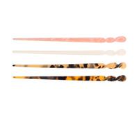 Veemoon 4Pcs Acetate Hair Sticks Set Retro Chinese Style Hair Chopsticks for Updo Buns Bridal Vintage Hairpin Accessories for Women and