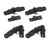 Veemoon 4pcs Aluminum Window Restrictor Locks Sliding Door Safety Latches for Protection Home Office Ventilation Mesh Screen Anti-Theft