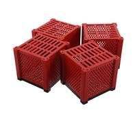 Veemoon 4PCS Aquarium Filter Box for Fish Tank Water Purification Reusable Media Container Compatible with Various Filter Materials Filtration Cube for Ponds Troughs and Bowls Easy to