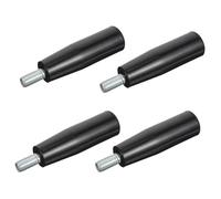 Veemoon 4pcs Bakelite Threaded Revolving Handles, Rotating Crank Grip Set for Milling Machines, Industrial Lathe Tool Handles for Mechanical Equipment