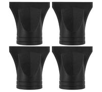 Veemoon 4pcs Black Hair Dryer Nozzle Attachments, Plastic Concentrator Replacement for 4-4.8cm Diameter Dryers, Professional Styling Tools for Home Hair Care and Salon Use