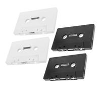 Veemoon 4pcs Blank Cassette Tape Decoration Set Plastic Material round Edges, Vintage Retro Style for Home Decor and Wall Hanging, Party Decor and Wall Art