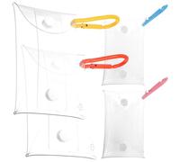Veemoon 4pcs Cartoon PVC Coin Purses for Women Small Wallets Keychain Change Pouches with Zipper in Orange Yellow Pink Blue, Portable Accessories for Travel and Daily Use