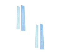Veemoon 4pcs Ceramic Shrinkage Scale Ruler, Flexible Plastic Ruler Clay Pottery Measuring Tool Precision Ceramic & Pottery Supplies - Standard & Metric Marks - Sculpting Shaping Clay Art
