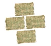 Veemoon 4pcs Chicken Nest Box Pad Straw Mat Woven Chicken Coop Egg Laying Mat