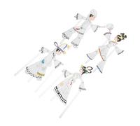 Veemoon 4pcs Chinese Shadow Puppet Craft Kit DIY Traditional Figures for Enhance Family Interaction Creative Expression User Friendly Crafting Experience