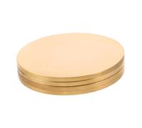 Veemoon 4pcs Copper Stamping Blanks Hand-held Plates for DIY Crafts Flexible Copper for Plier and Press Type Stamps Precise Embossing and Engraving Projects