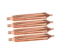 Veemoon 4pcs Copper Tube Refrigerator Dryer Filter for Refrigeration System Moisture Absorbing Fridge Replacement Filter Easy Install Freezer Repair Accessory Cooling System Maintenance
