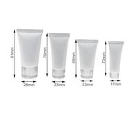 Veemoon 4pcs Cosmetics Bottling Hose for Travel Empty Facial Bottle and Empty Hand Bottle for Makeup Facewash and Cleanser The Go