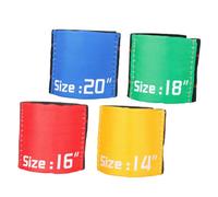Veemoon 4pcs Cymbal Mute Elastic Belts for Drum Practice, Hi-hat Accessories with Mixed Colors, Percussion Instrument Sound Dampening Straps for Silent Drumming Sessions Random Color