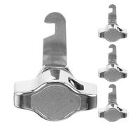 Veemoon 4pcs Drawer Cam Lock, Thumb Turn Design for Cupboard Door | Cam Lock Hardware, Twist Mechanism, 16mm Panel Locks for Cabinet, Cupboard, Drawer & Post Box