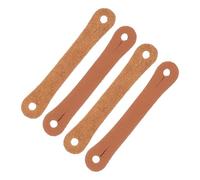 Veemoon 4pcs Drum Stick Control Straps Drumsticks Auxiliary Non-slip Leather Finger Holders for 5a 7a Drumsticks Practice Training Aid for Beginner Drummers Random Color