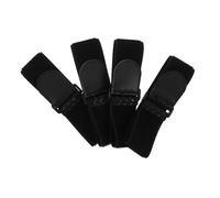 Veemoon 4pcs Elastic Cinch Straps Soft Hook and Loop Fastening Bands for Cable Management Home Office Travel Comfortable and Durable Design Multipurpose Leg Wrap and Trouser Cuff Straps