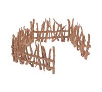 Veemoon 4pcs Fairy Garden Fence Decoration Durable Outdoor Indoor Picket Fence for Miniature Dollhouses Flowerbeds and Role Playing Scenes for Creative Play
