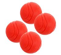 Veemoon 4pcs Fetch Ball Dog Teething Textured Surface Versatile Tpr 1.97x1.97x1.97in Playtime for Cats Dogs Small Medium