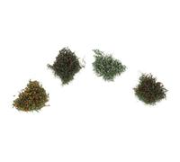 Veemoon 4pcs Flower Vegetation Groups Static Grass Tufts Miniature Plants for Terrariums Realistic Plastic Flexible Space Integration Low Maintenance Collectors Dollhouse Diorama