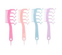 Veemoon 4pcs Fluffy Hair Comb Hair Combs for Women Z Shaped Double Sided for Bangs Travel and Daily Use