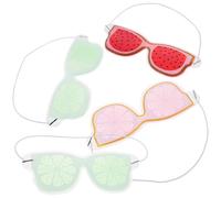 Veemoon 4pcs Fruit Style Pvc Eye Masks Cooling Gel Packs Reduce Dryness Wear-resistant Eye Pads for Home Supply
