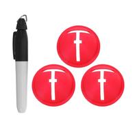 Veemoon 4pcs Golf Ball Alignment Marking Tool with Abs Material for Precision Golf Line Drawing, Easy Portability, Suitable for Beginners and Seasoned Players on The Course