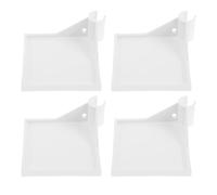 Veemoon 4pcs Grow Tent Corner Organizer Shelf with Clip-on Design for Hygrometer and Camera Mounting, Plastic Heavy Duty Pole Rack for Growing Tent Equipment Storage