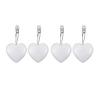 Veemoon 4pcs Heart Shaped Touch Sensor Handbag Light Battery Powered Portable Purse Night Lamp for Finding Keys Essentials Dark for Valentine Day