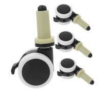 Veemoon 4pcs Heavy Duty High Chair Wheels Chair Casters Replacement Accessories Easy to Install Swivel Furniture Castors for Stable Mobility Random Color