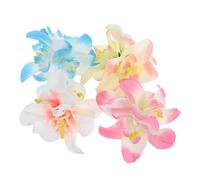 Veemoon 4PCS Hibiscus Flower Clips Faux Floral Hairpins for Summer Parties Beach Weddings Hawaiian Events Lightweight Durable Hair Accessories for Women