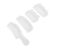 Veemoon 4pcs High Transparency Silicone Comb Molds for Epoxy Resin DIY Crafts Wide Tooth Hair Comb Casting Mold Heat Resistant Resin Jewelry Making