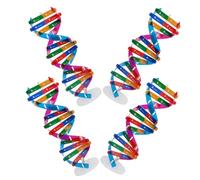 Veemoon 4pcs Human Dna Double Helix Model Kit, Molecular Dna Teaching Structure Educational Science for Students, Scientific Genes Learning Tool for Biology Lessons