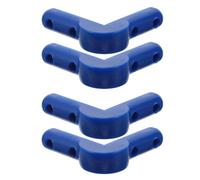 Veemoon 4pcs L Cart Corner Guard Impact Protection for Trolley, Blue | 3.5 Inch Airline Trolley Corner Protector for Cabin Service, Aviation Food Cart Bumper, Perfect for Railway Trolley Edges