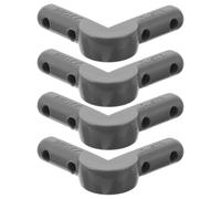 Veemoon 4pcs L Cart Corner Guard Impact Protection for Trolley, Grey | 3.5 Inch Airline Trolley Corner Protector for Cabin Service, Aviation Food Cart Bumper, Perfect for Railway Trolley Edges